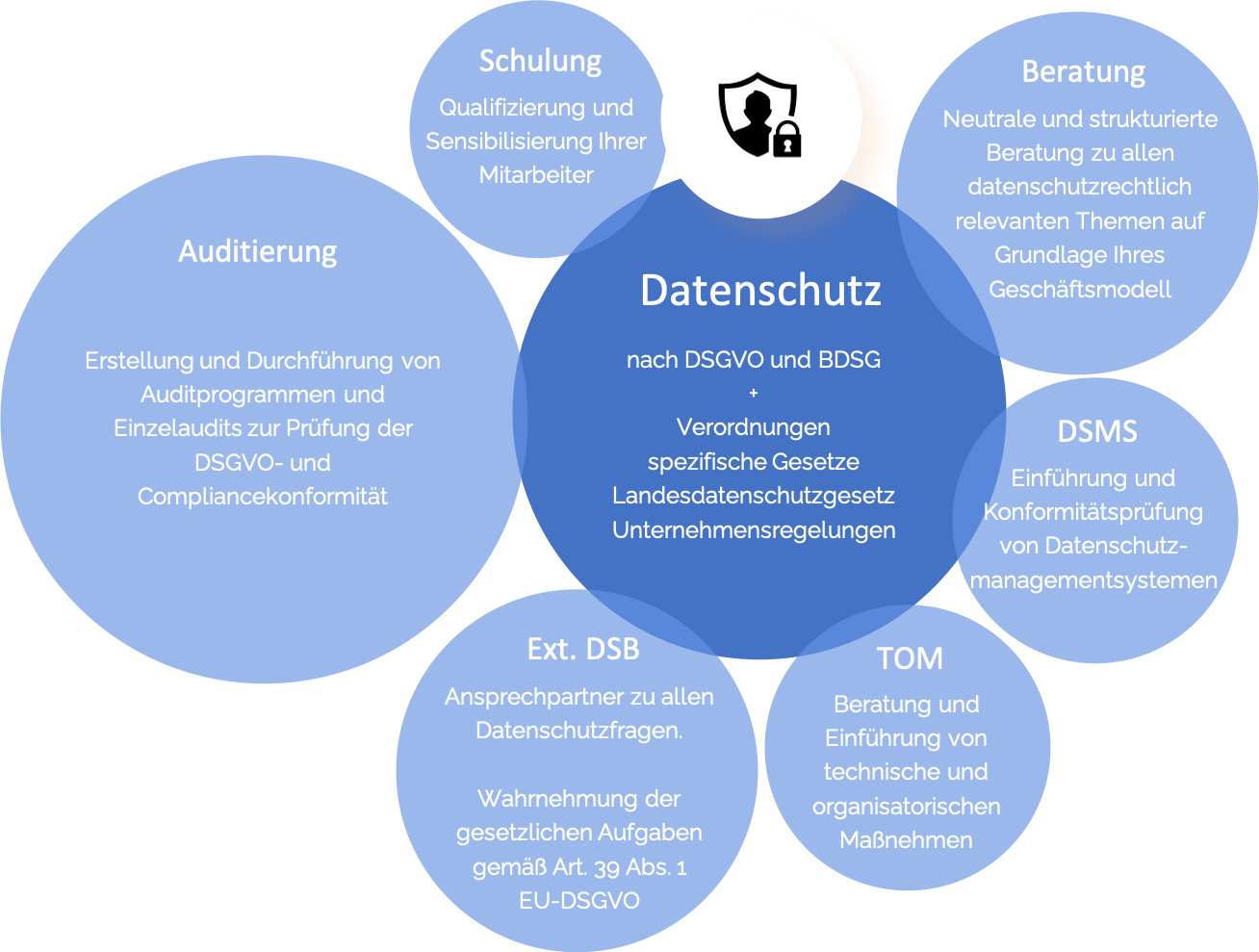 Datenschutz - ein Überblick über die Datenschutz-Leistungen