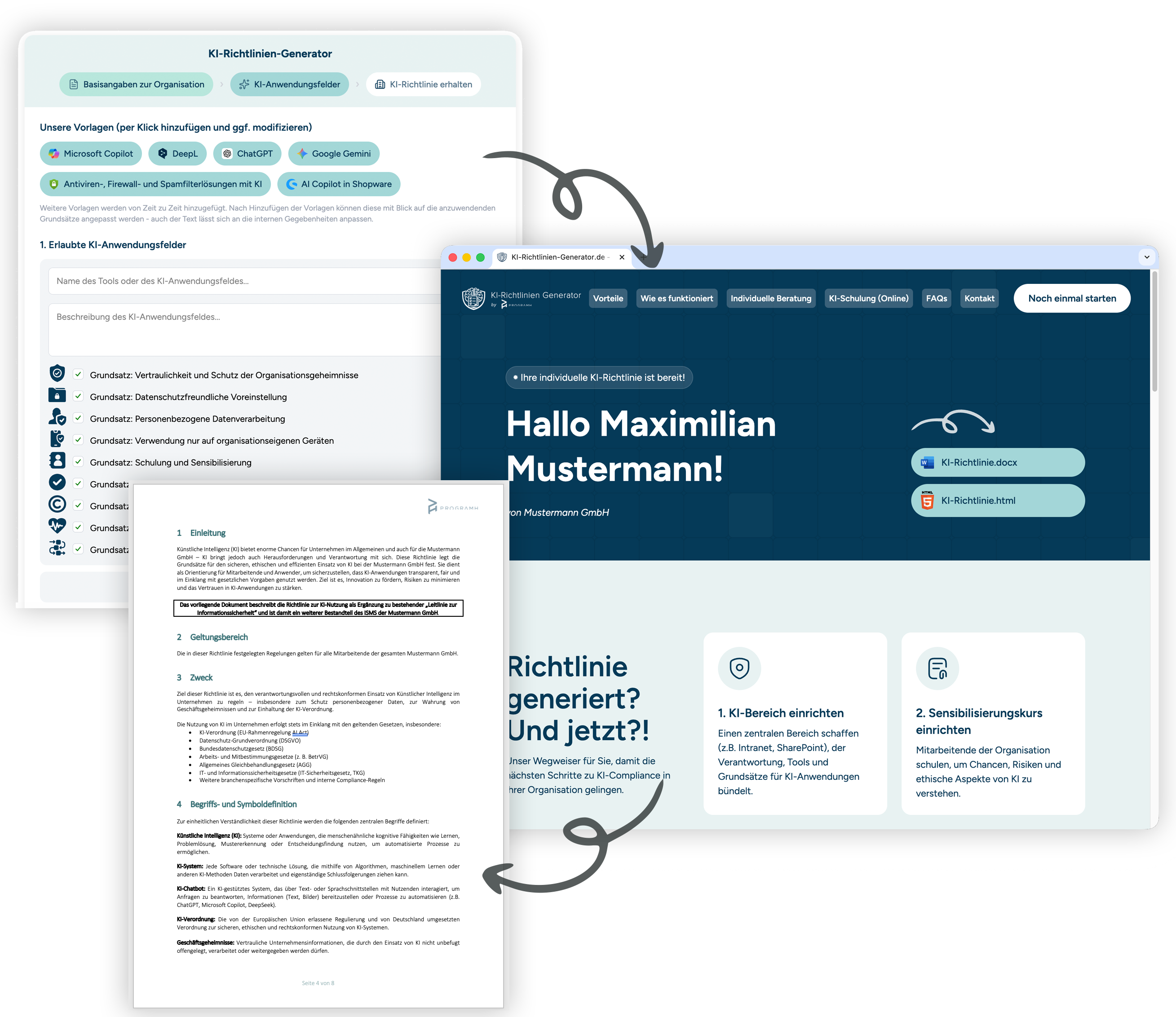 KI-Richtlinien-Generator - ein Softwaretool der Programh GmbH